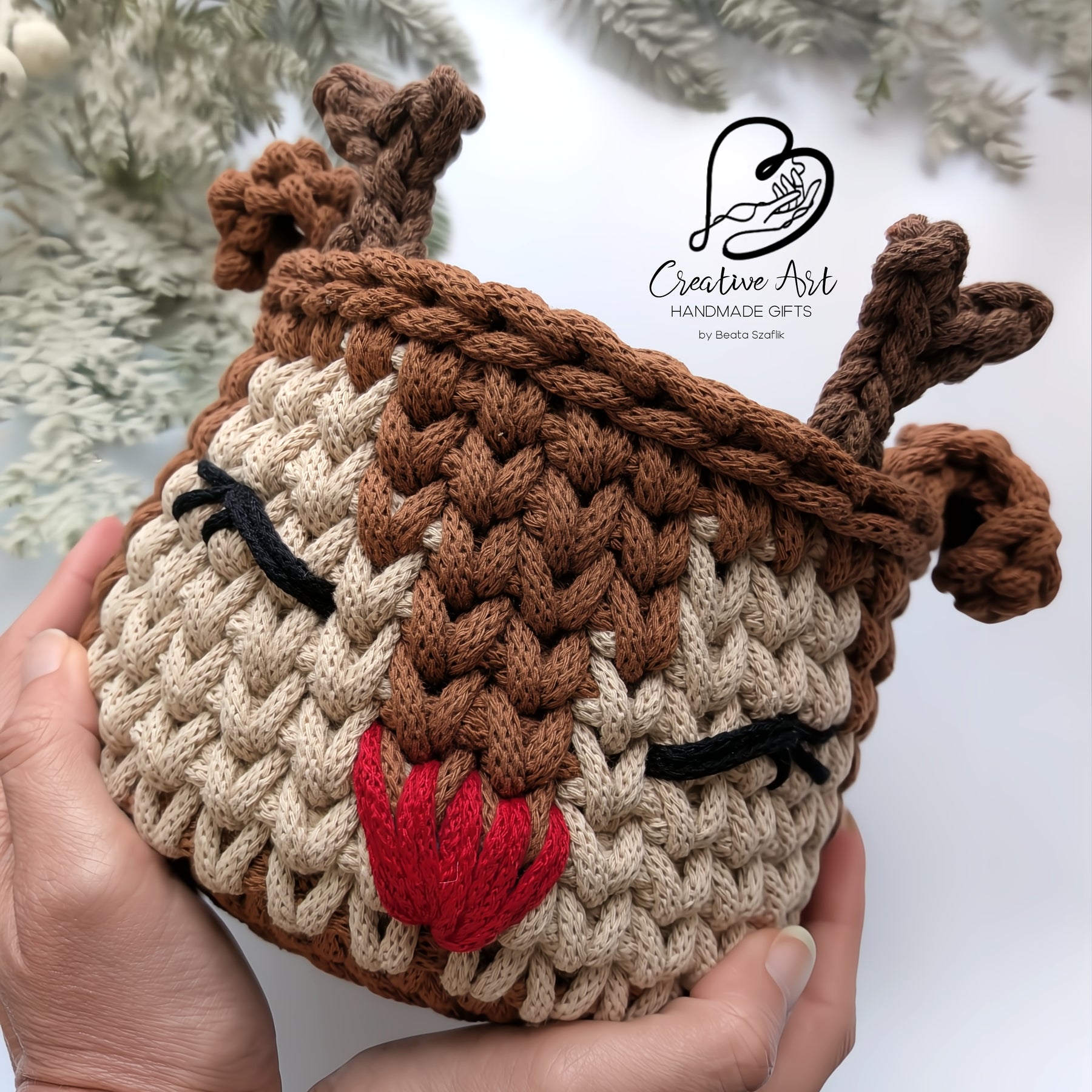 Rudolph the Reindeer basket