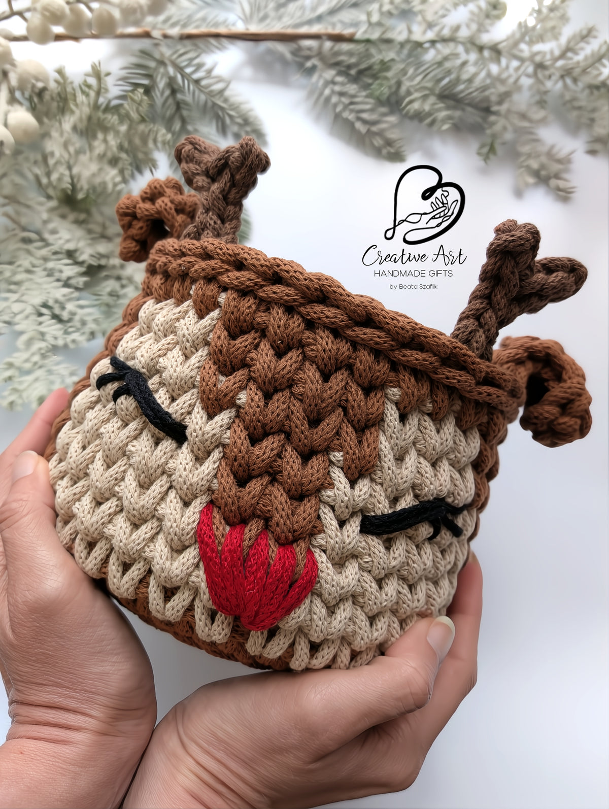 Rudolph the Reindeer basket