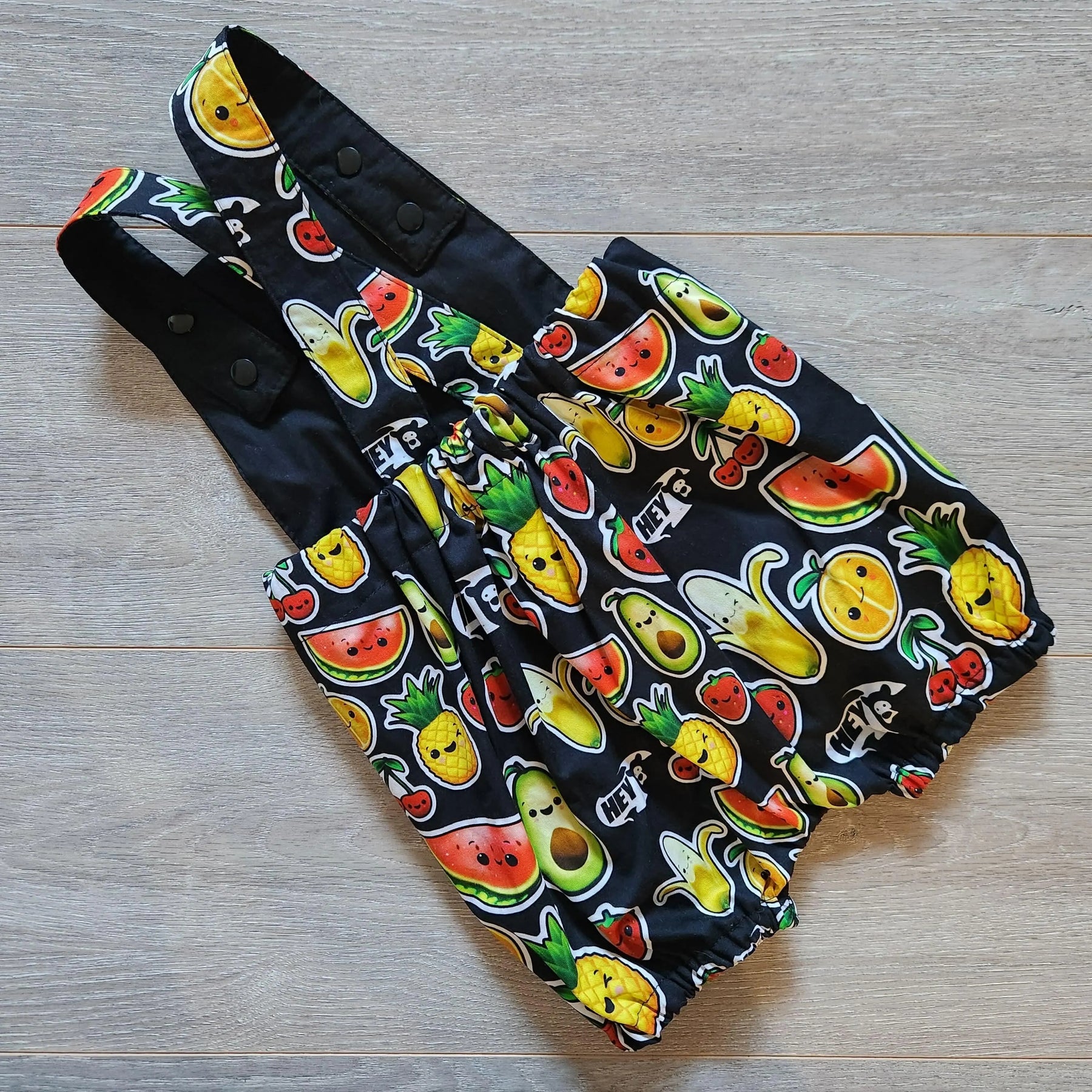Dancing Fruit Short leg romper