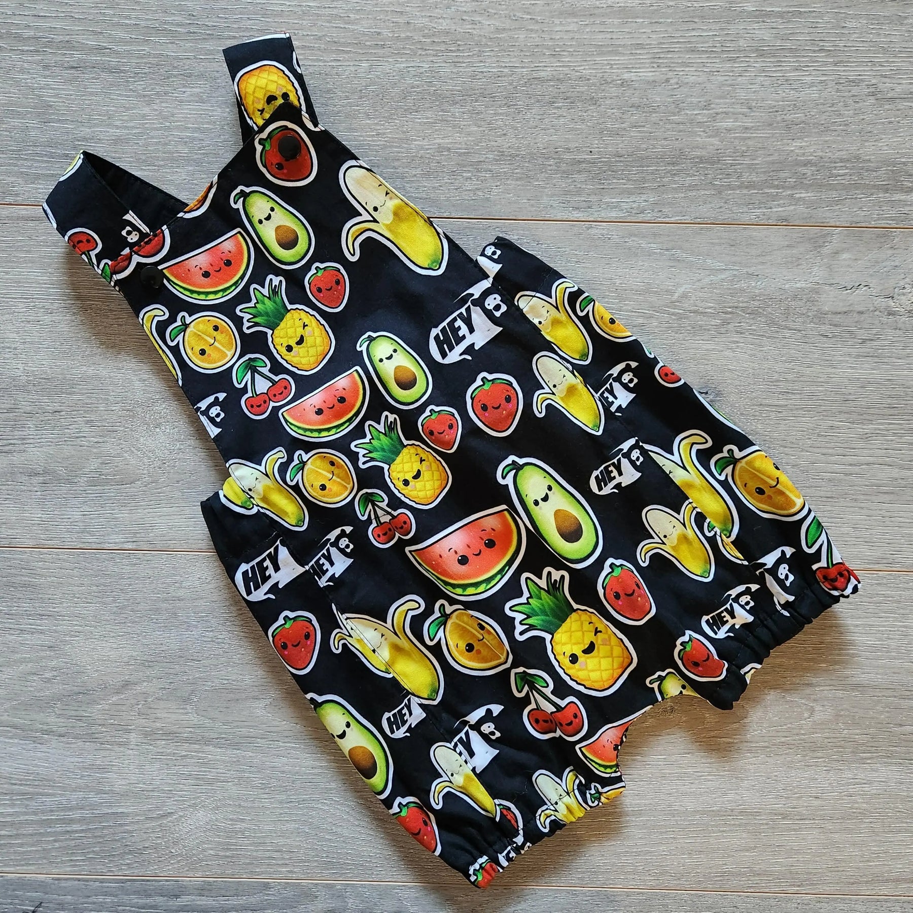 Dancing Fruit Short leg romper