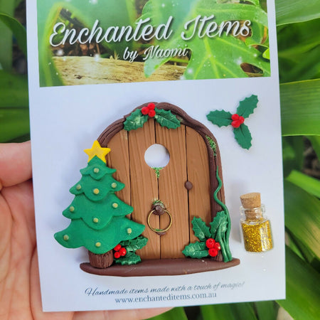 Magical little Christmas fairy door