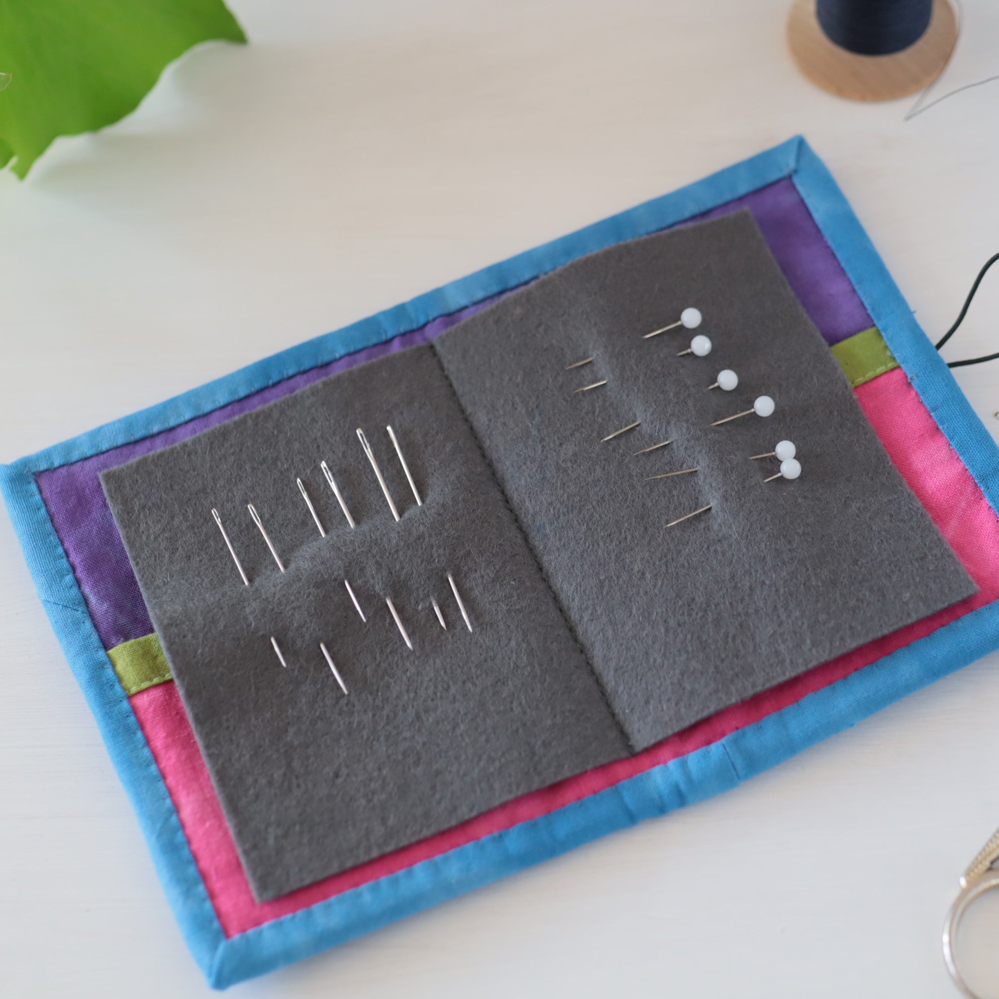 Hand Dyed Patchwork Needle Books