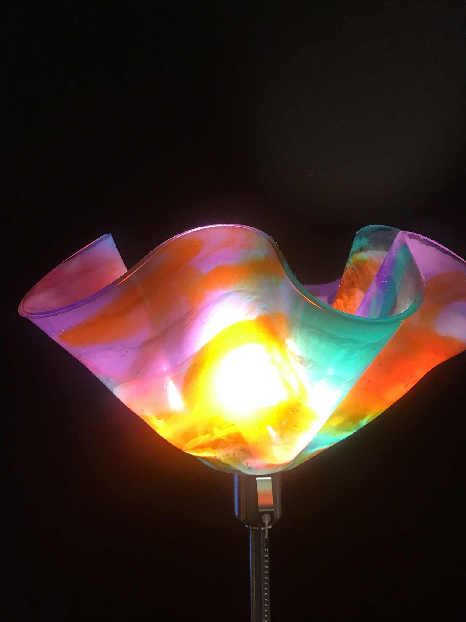 "Summer Bloom" a beautiful handmade lampshade + stand and globe