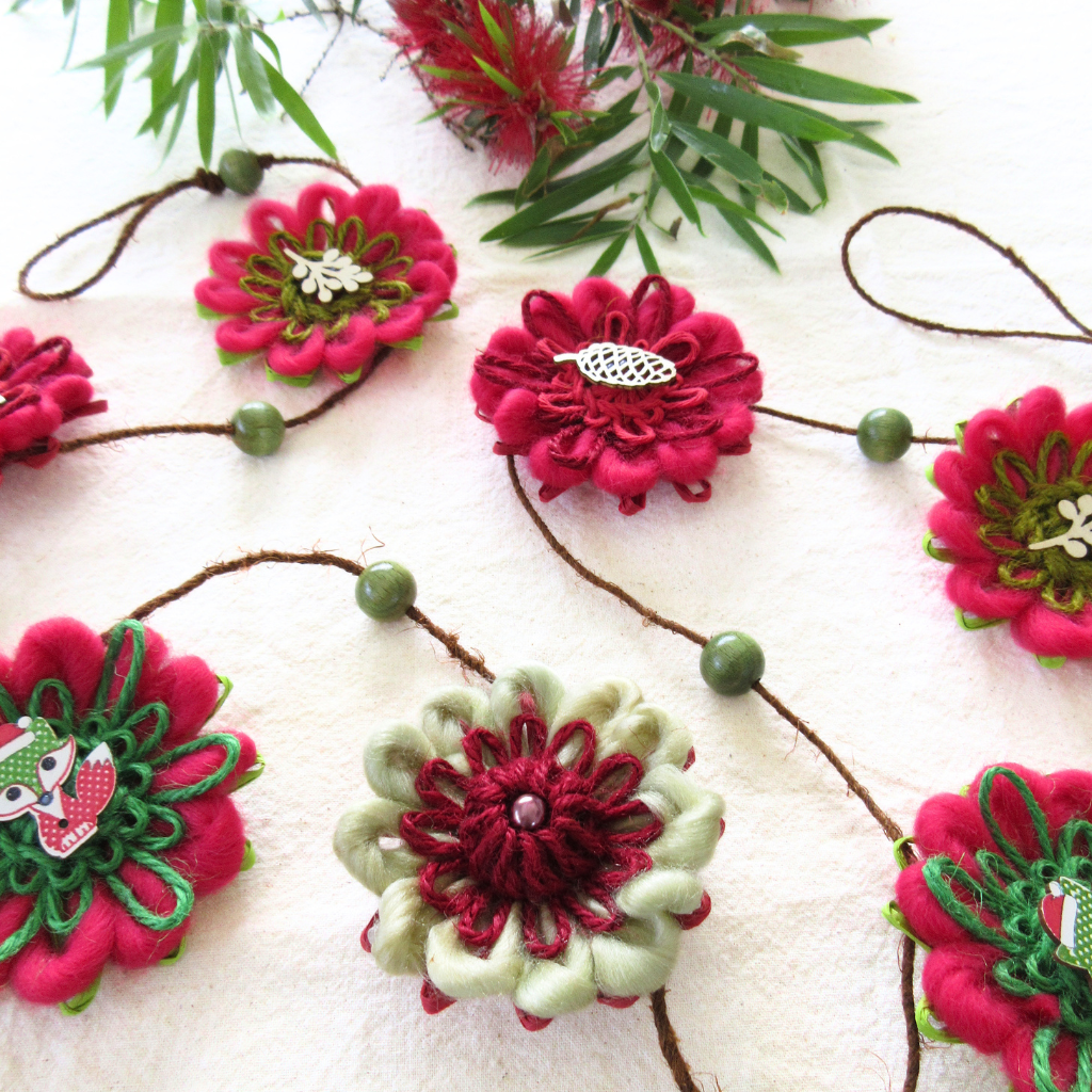 Handwoven Flower Garland | A Christmas Woodland Gathering