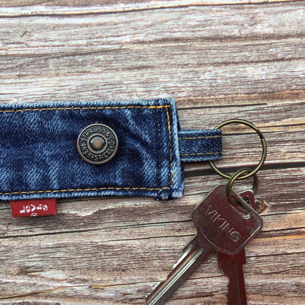 Upcycled Denim Key Ring Fob - Levi's