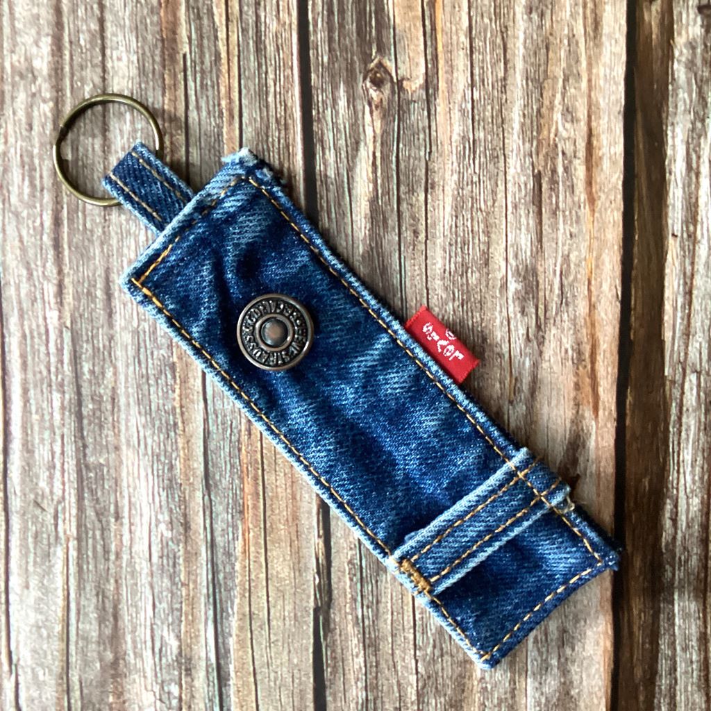 Upcycled Denim Key Ring Fob - Levi's