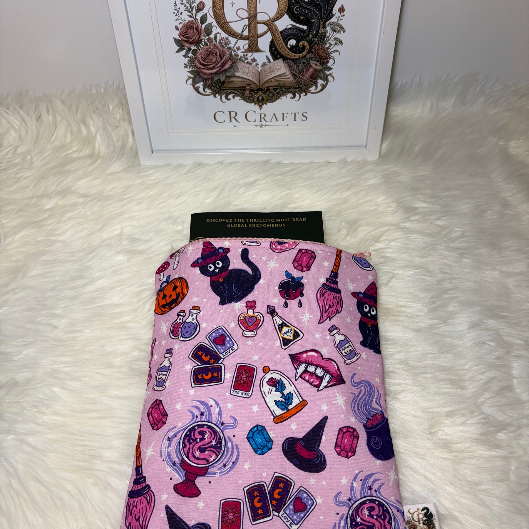 Book Sleeve with Zipper | 🔮 Pink Potion Party