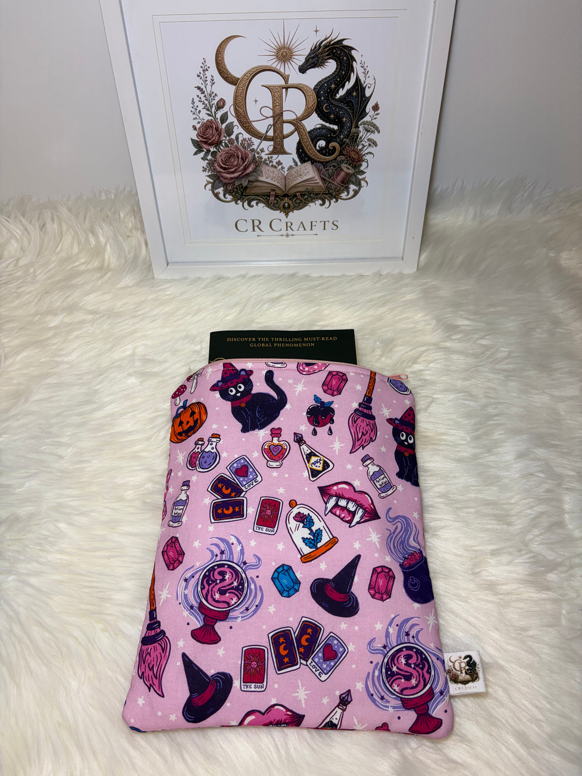 Book Sleeve with Zipper | 🔮 Pink Potion Party