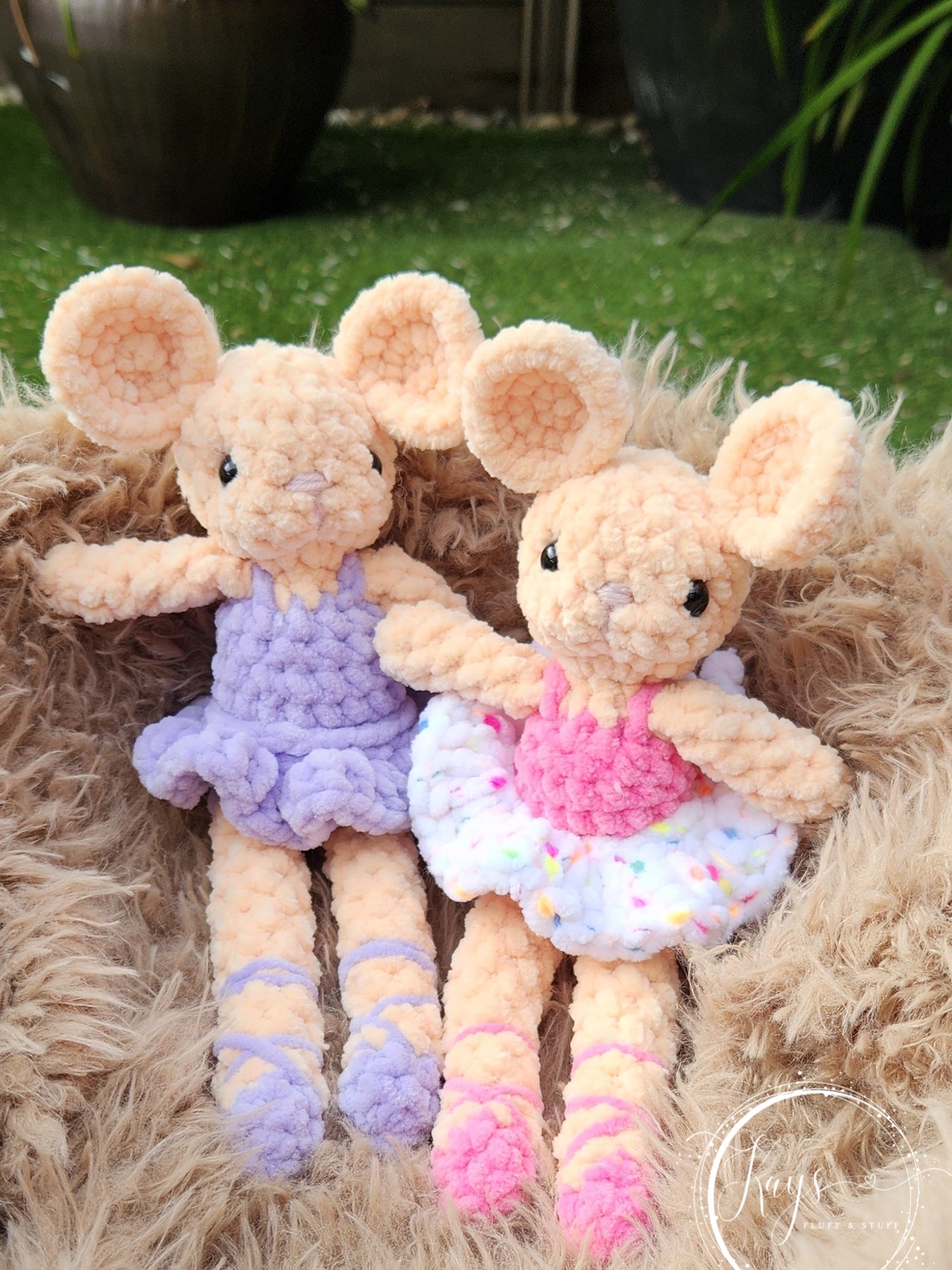 Handmade Plush Mouse with removable Tutu
