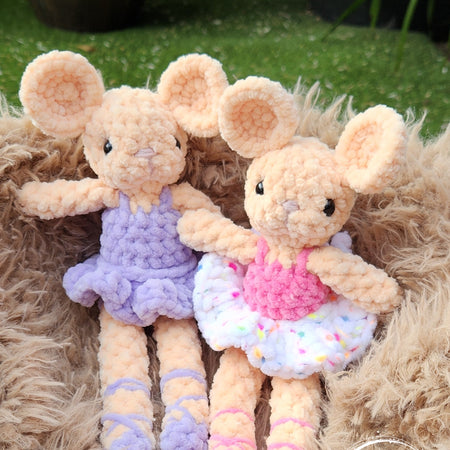 Handmade Plush Mouse with removable Tutu