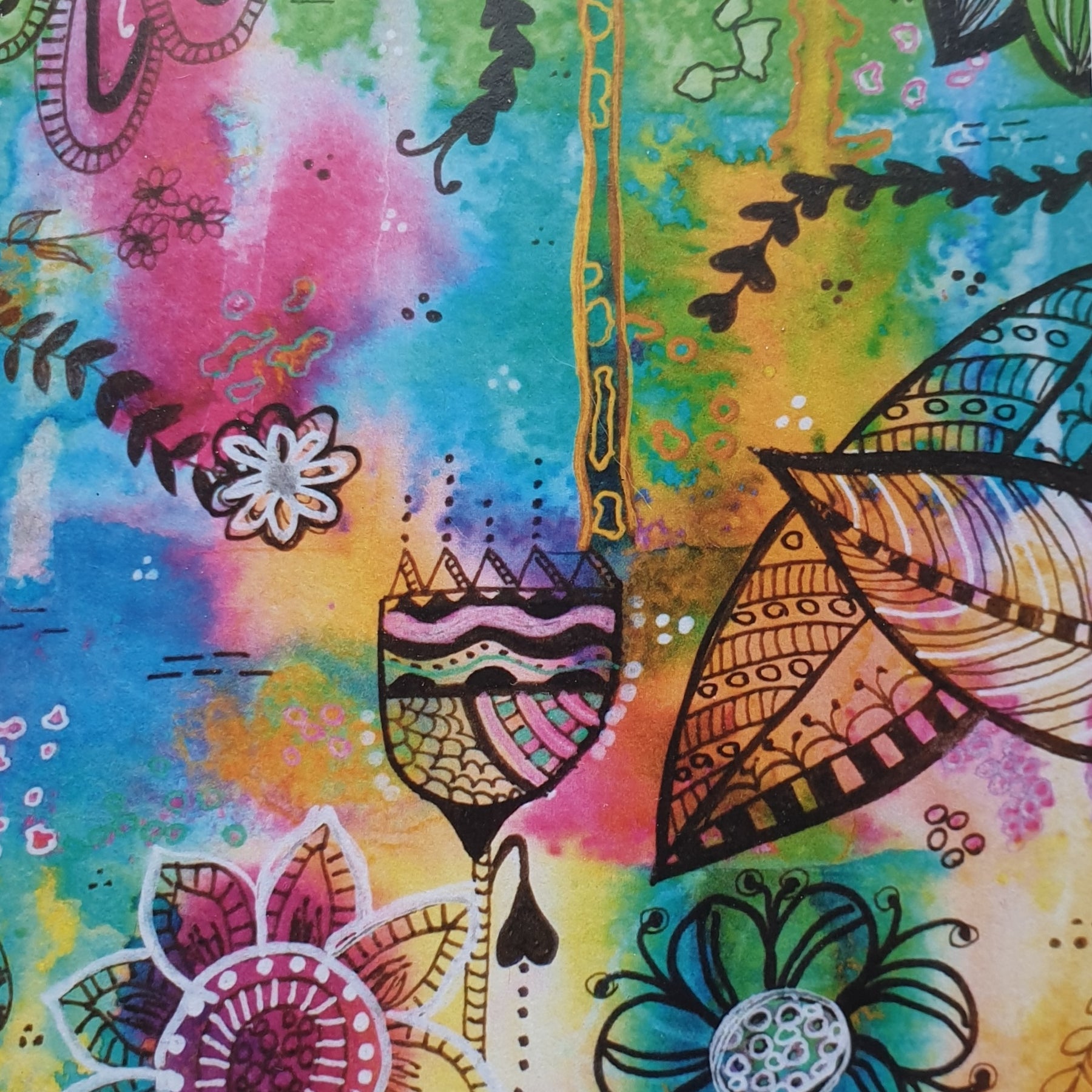 Fantasy Garden Blank Greeting Card