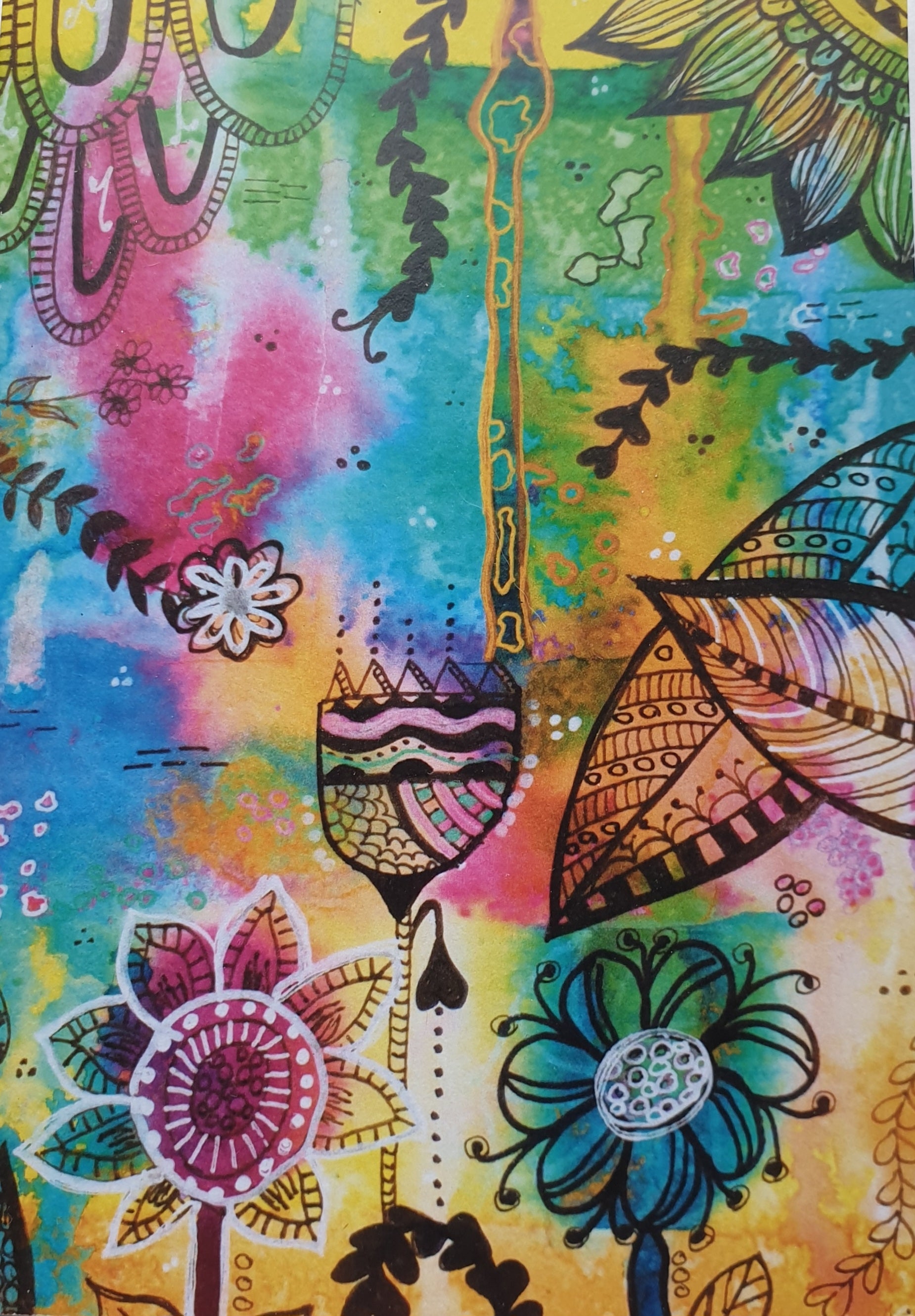 Fantasy Garden Blank Greeting Card