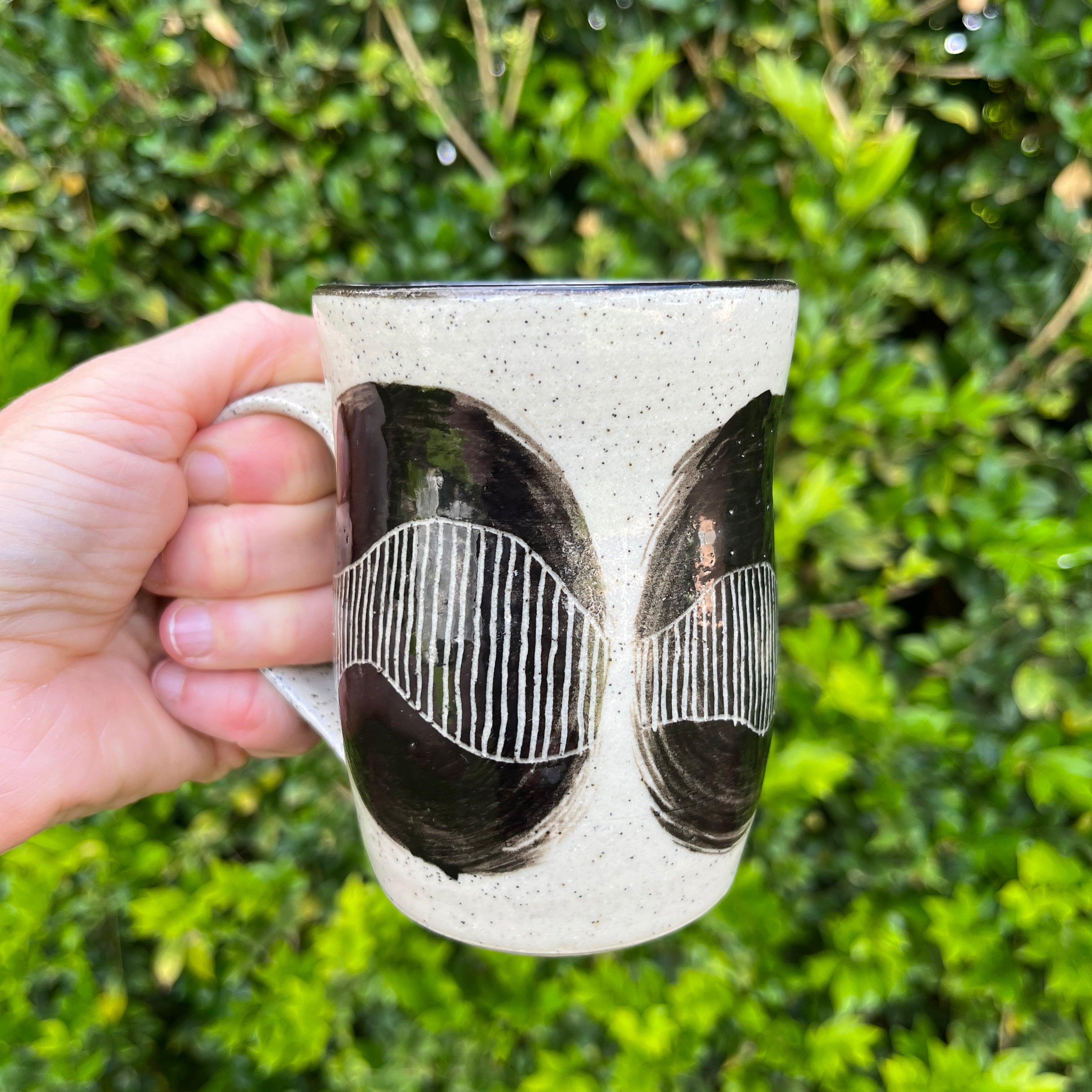 Ceramic Mug - Beautiful to Hold – Hand Carved Flow