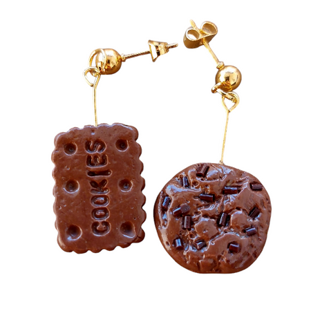 Cookie Earrings | Food Inspired Statement Earrings
