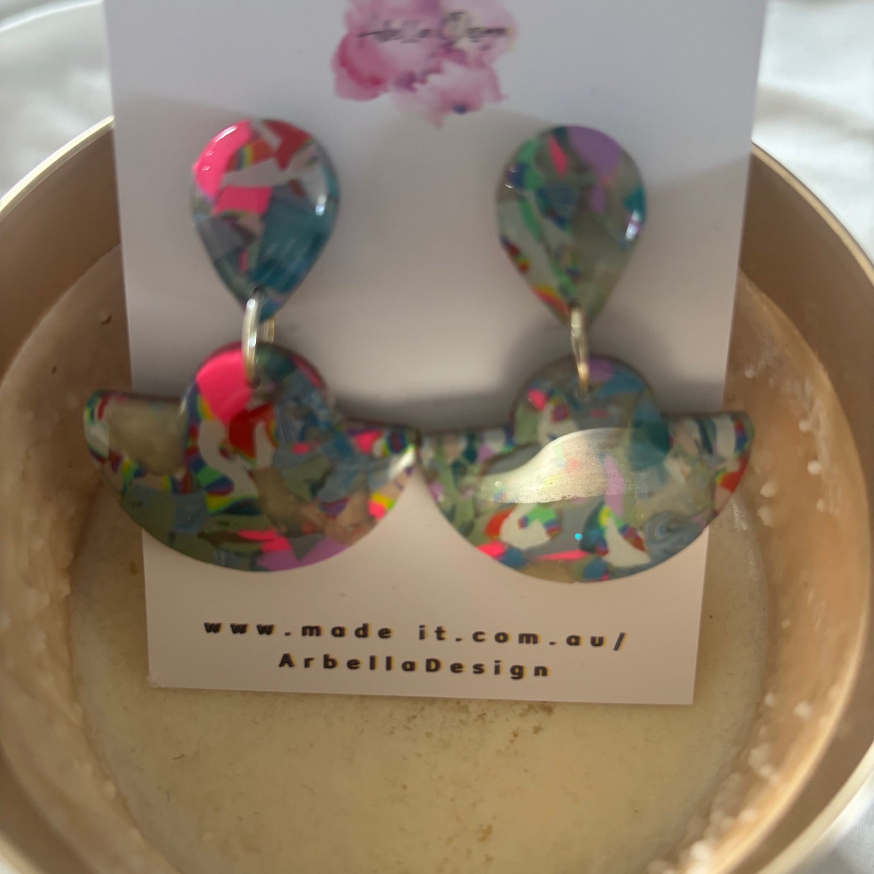 Multicoloured Clay Dangles