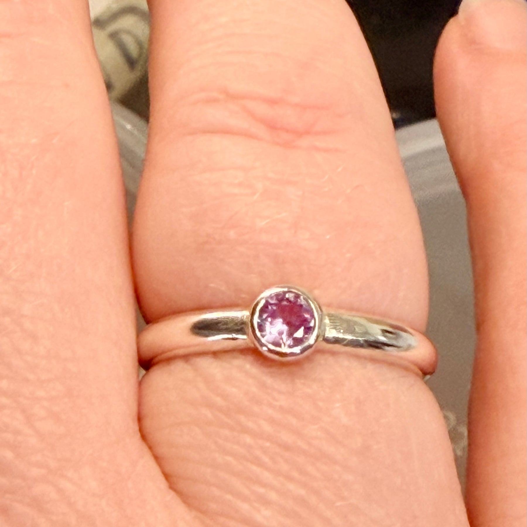 Amazing Alexandrite Sterling Silver Ring