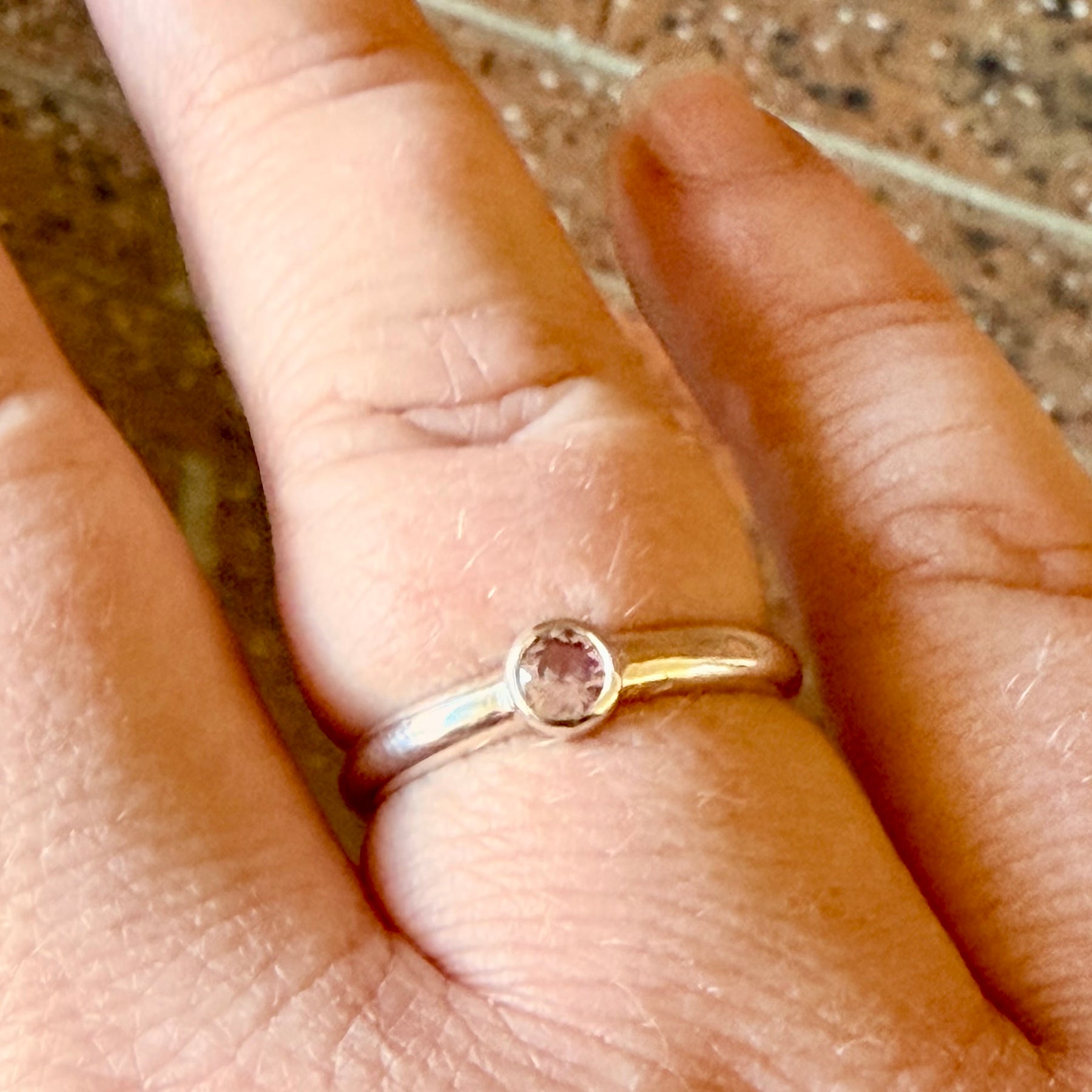 Amazing Alexandrite Sterling Silver Ring