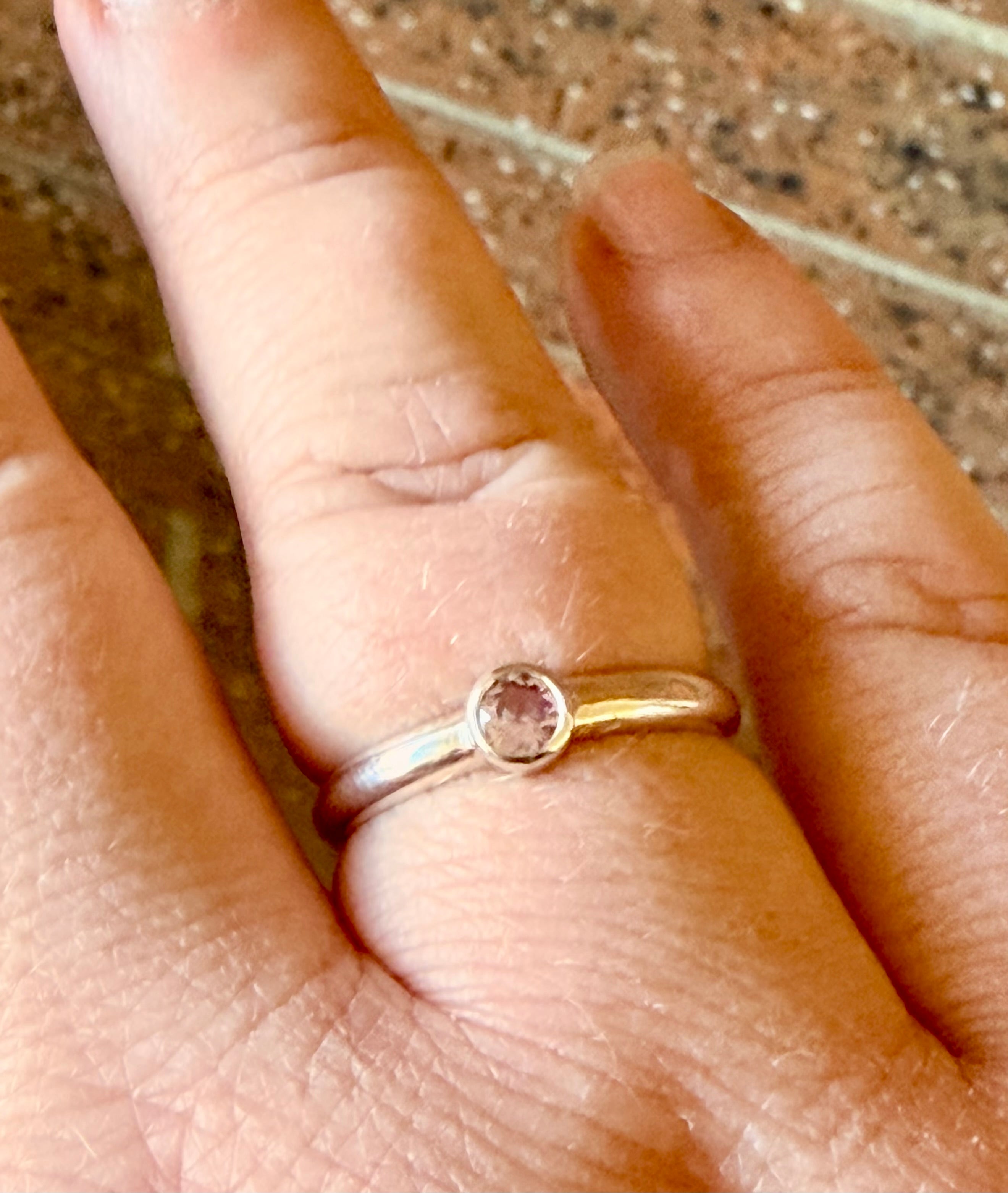 Amazing Alexandrite Sterling Silver Ring