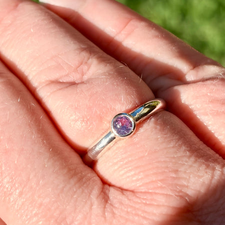 Amazing Alexandrite Sterling Silver Ring