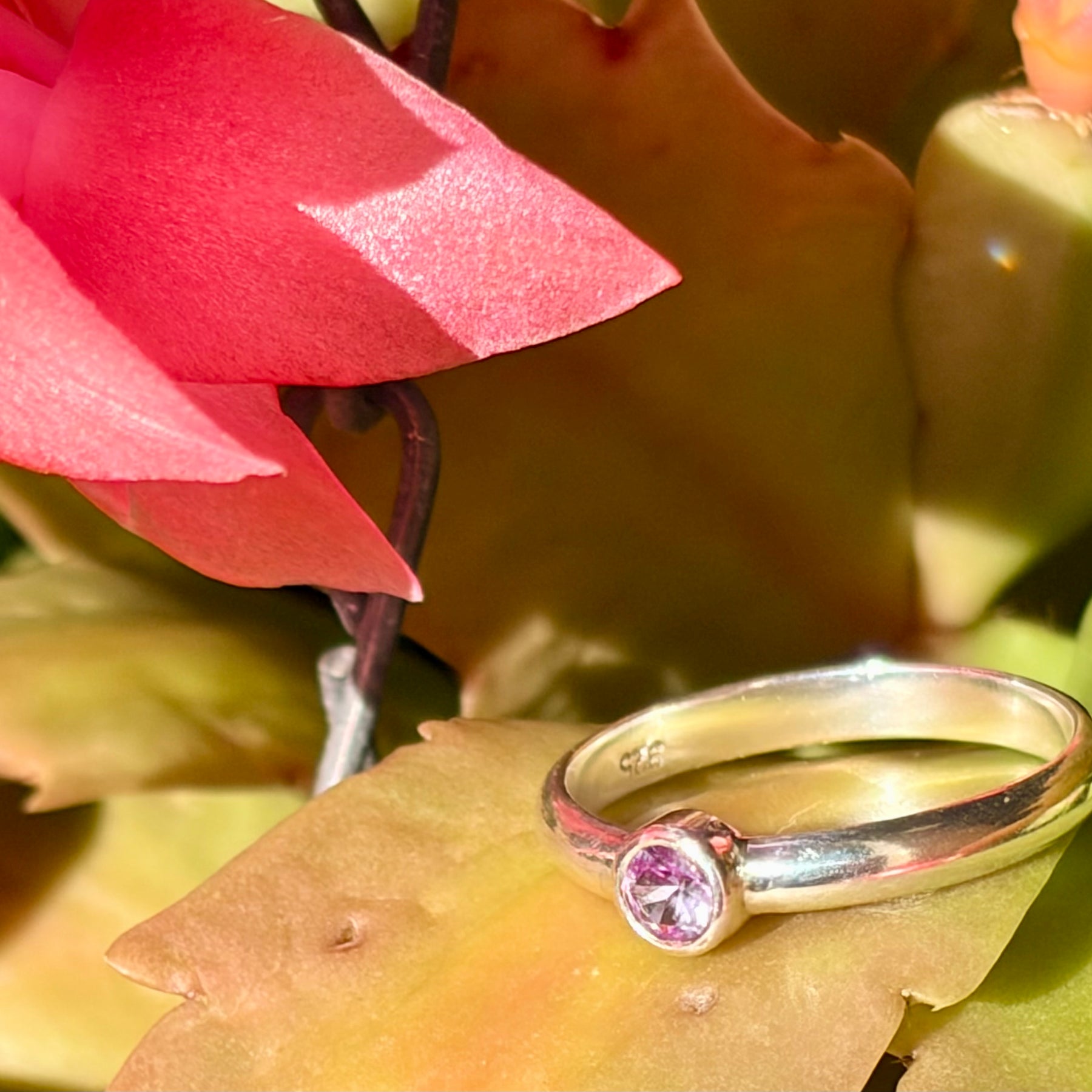 Amazing Alexandrite Sterling Silver Ring