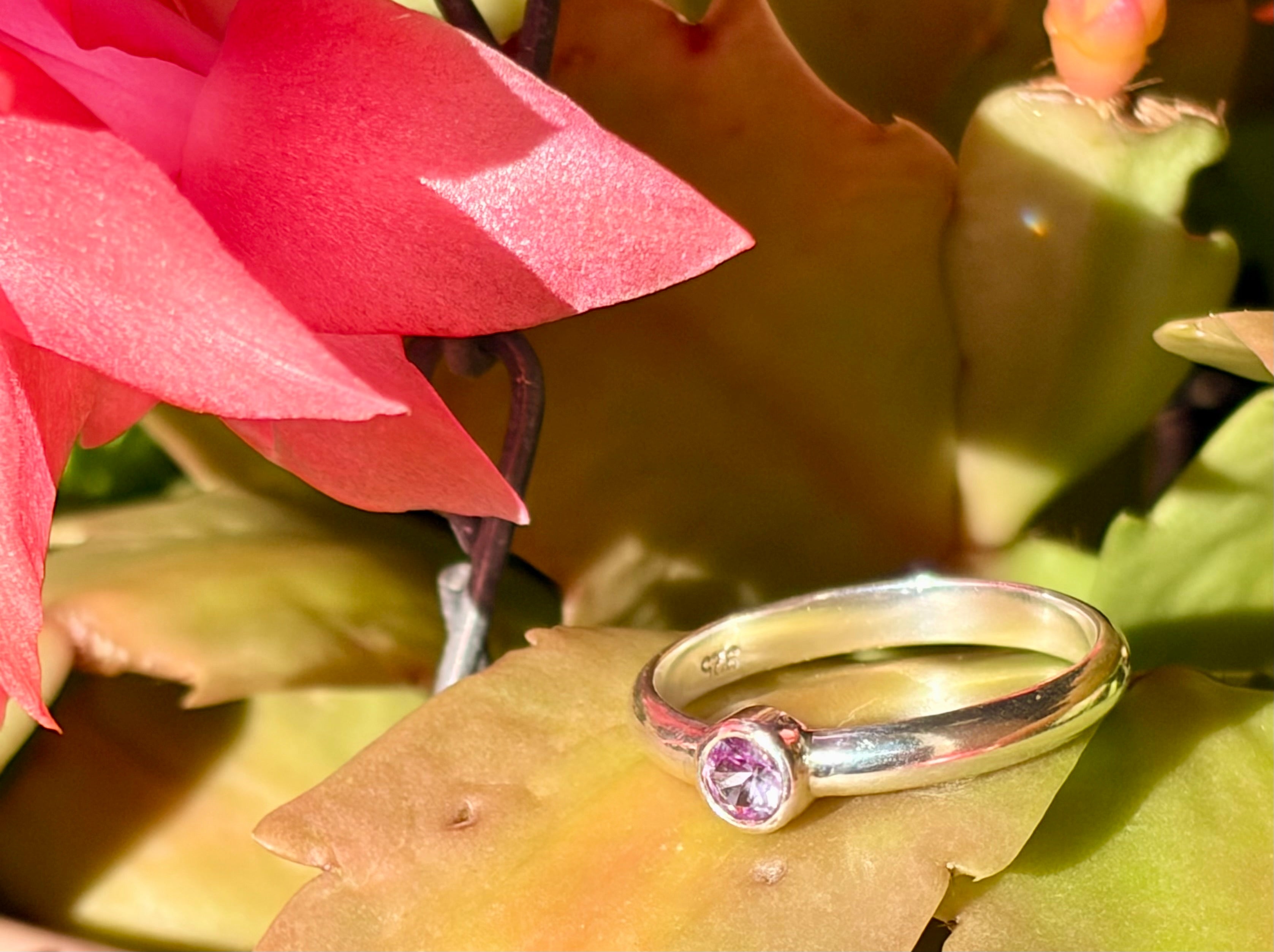 Amazing Alexandrite Sterling Silver Ring