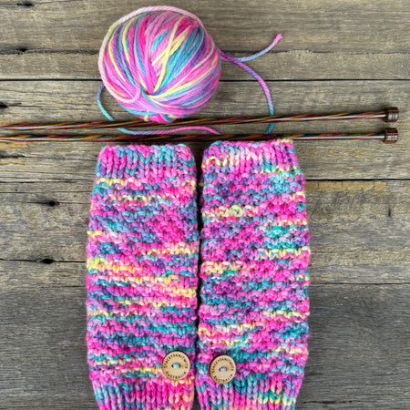 Custom Order - Katie - Rainbow Handwarmers