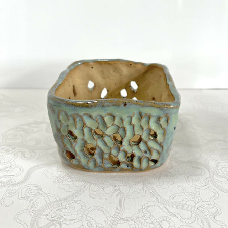 Ceramic square orchid pot