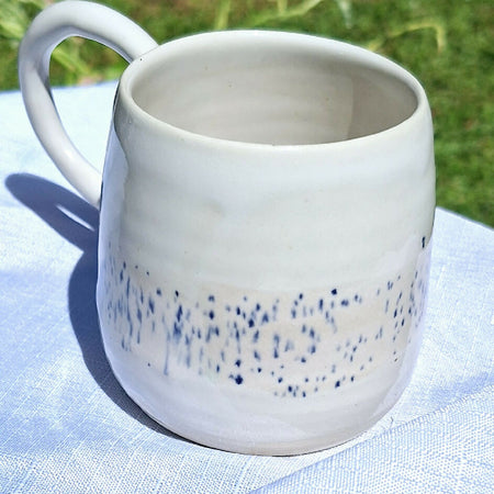 Coffee Mug with blue speckles