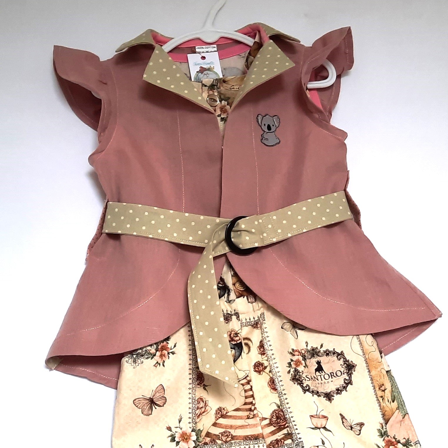 Girl's Romper Safari Birthday Outfit