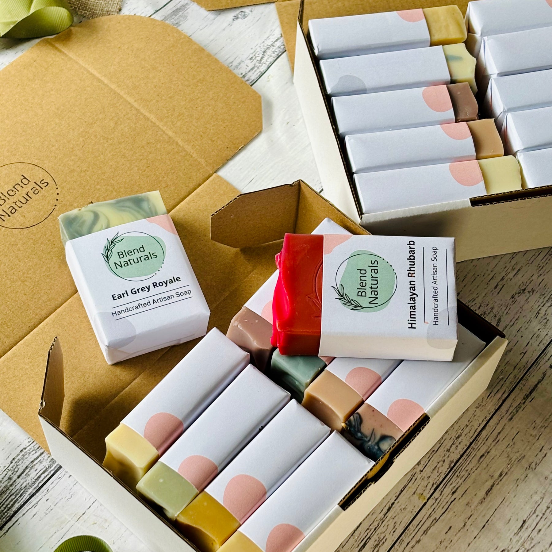 All-Natural Handcrafted Soap Gift Box | Box of 10 Soap Bars |