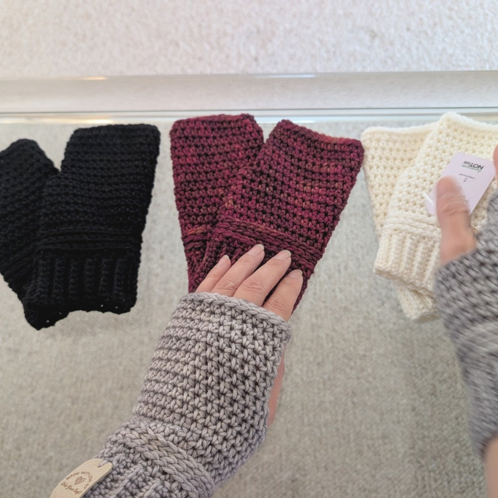 Malabrigo Rios, Fingerless Mitts, Merino Wool