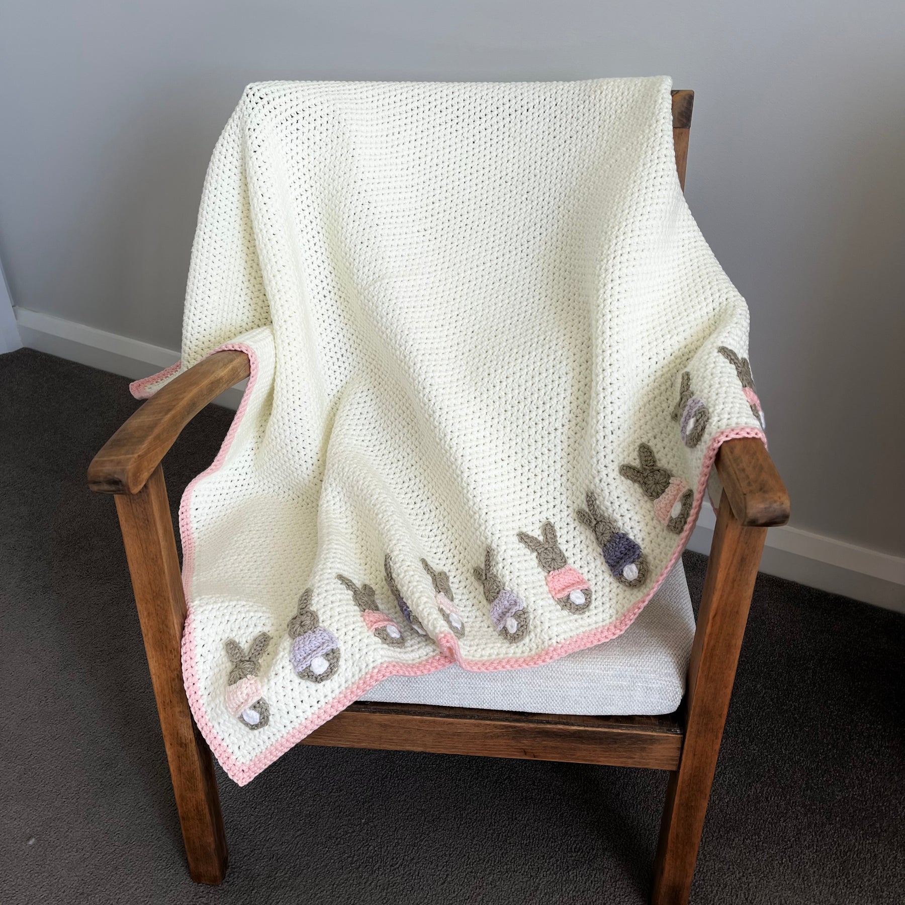 Pink Bunny Blanket