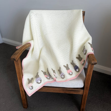 Pink Bunny Blanket