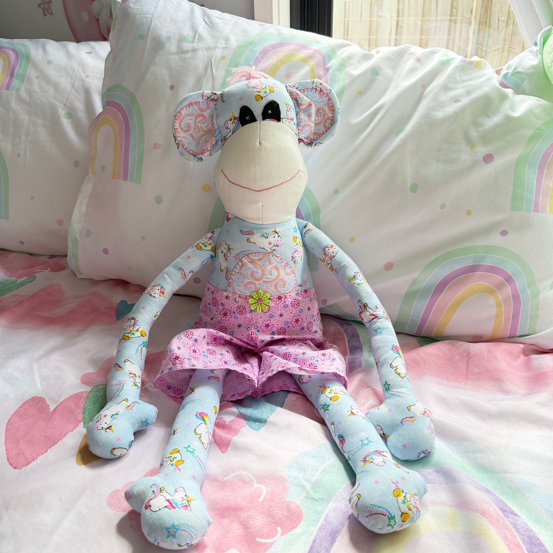 Snuggle Monkey soft toy for young girl