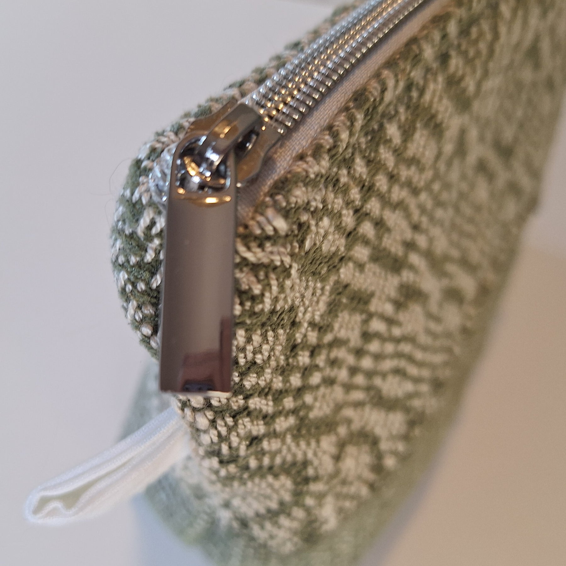 Diamond Upcycled Zipper Pouch: was $40