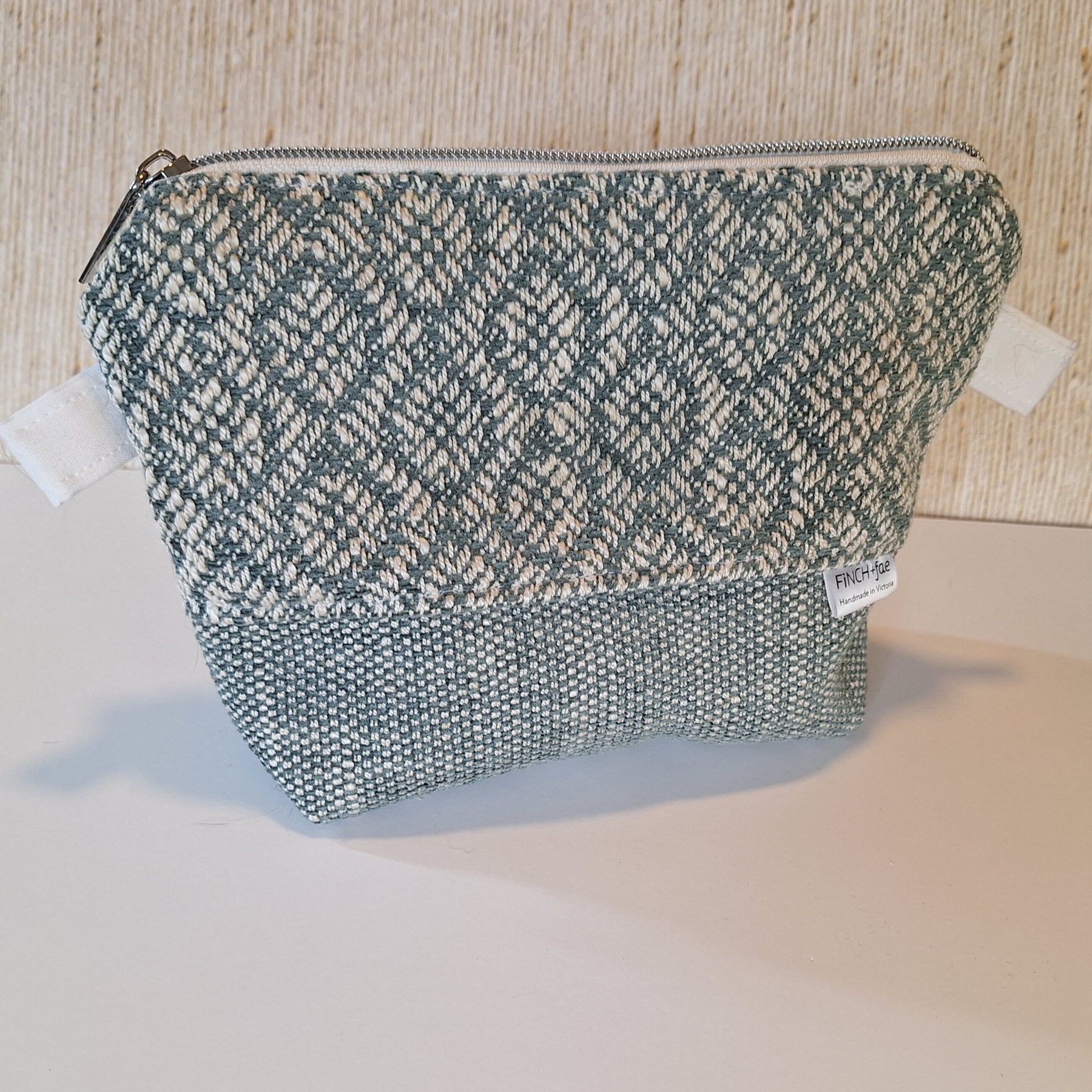 Diamond Upcycled Zipper Pouch: was $40
