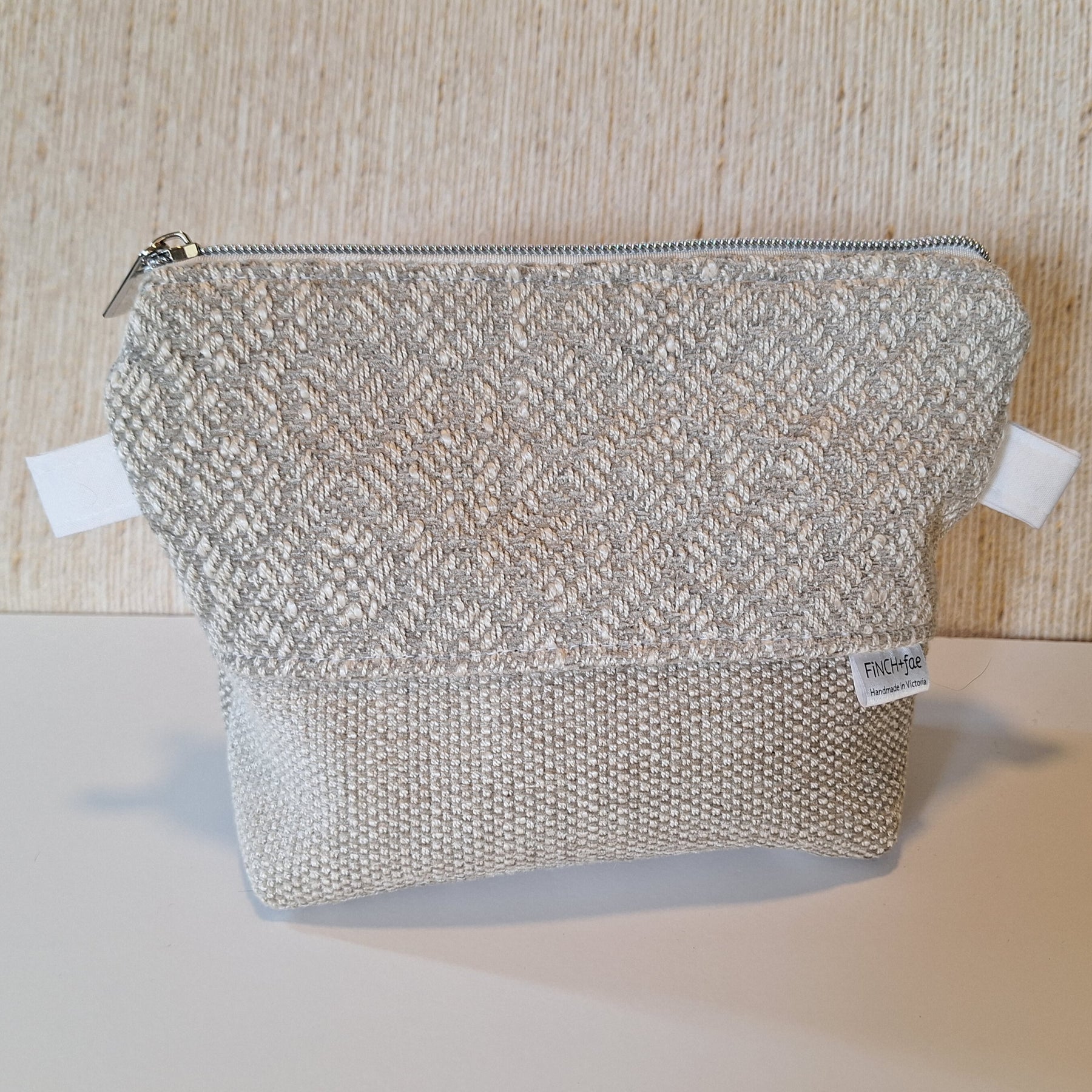 Diamond Upcycled Zipper Pouch: was $40
