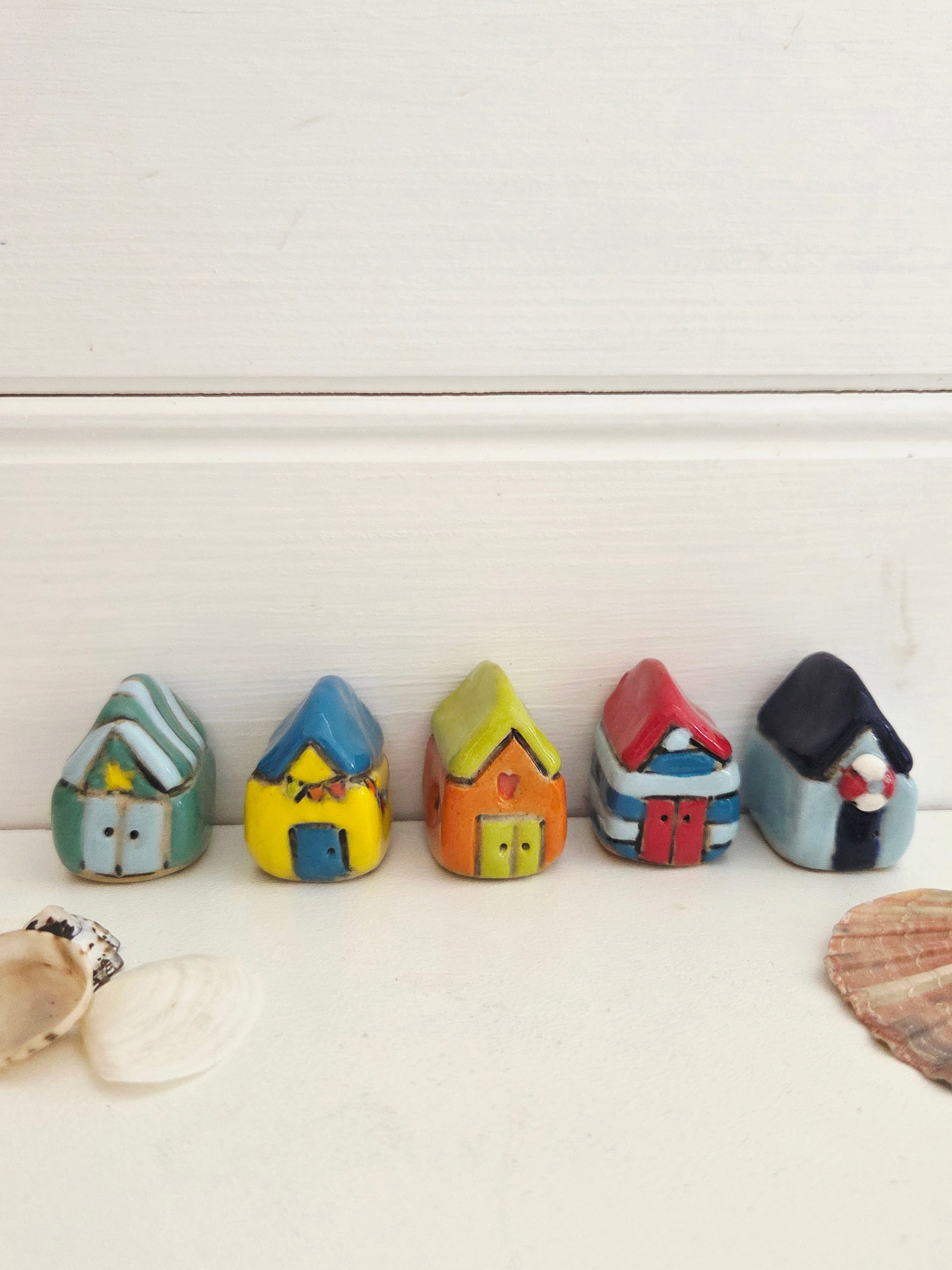 Set of 5 Tiny Ceramic Bathing Boxes