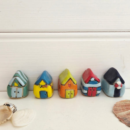Set of 5 Tiny Ceramic Bathing Boxes