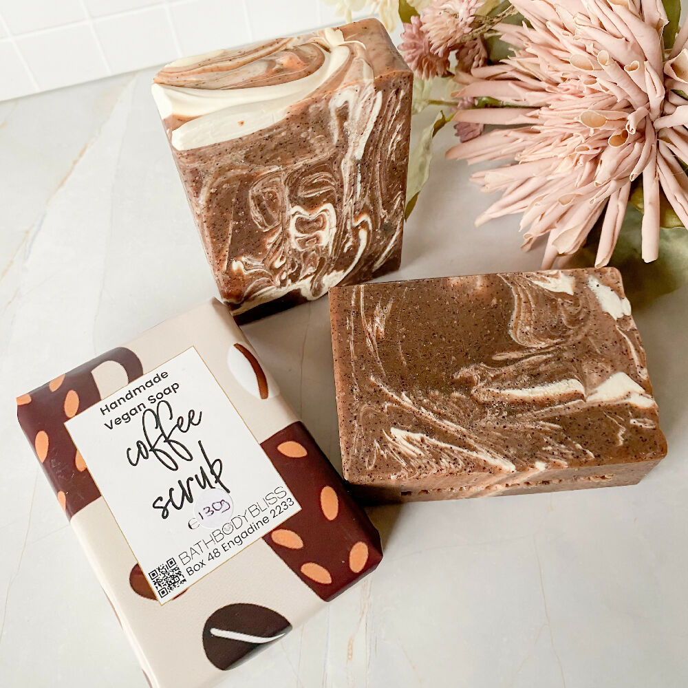 Handmade Vegan Coffee Scrub Soap view 6