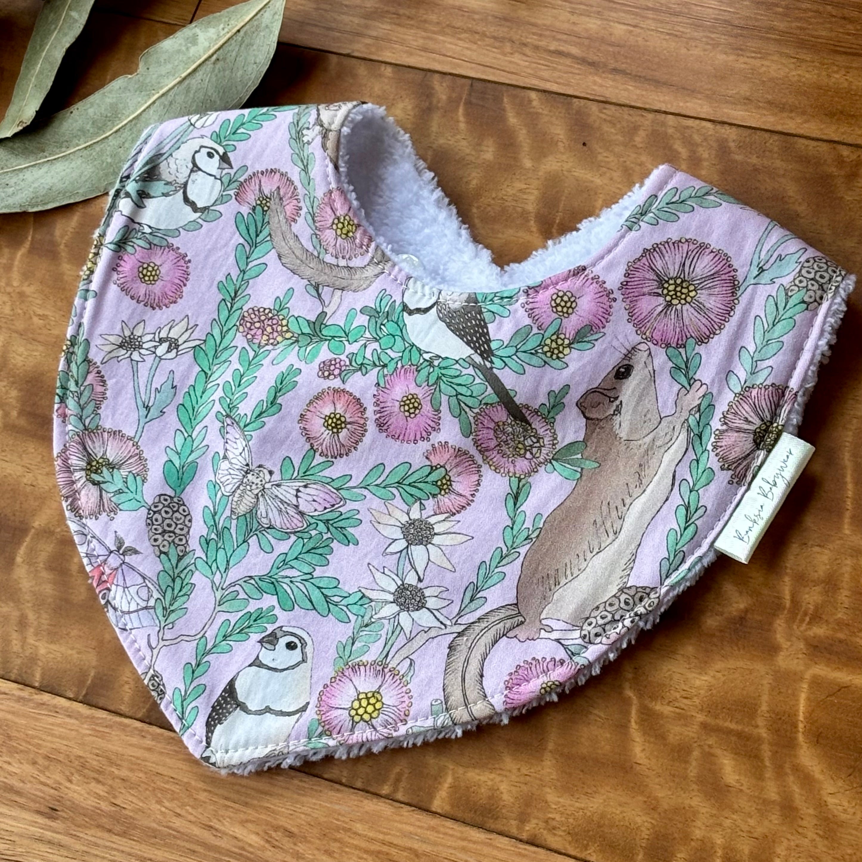 Australiana Baby Bib Set | Possum Buddies | Ready to Ship