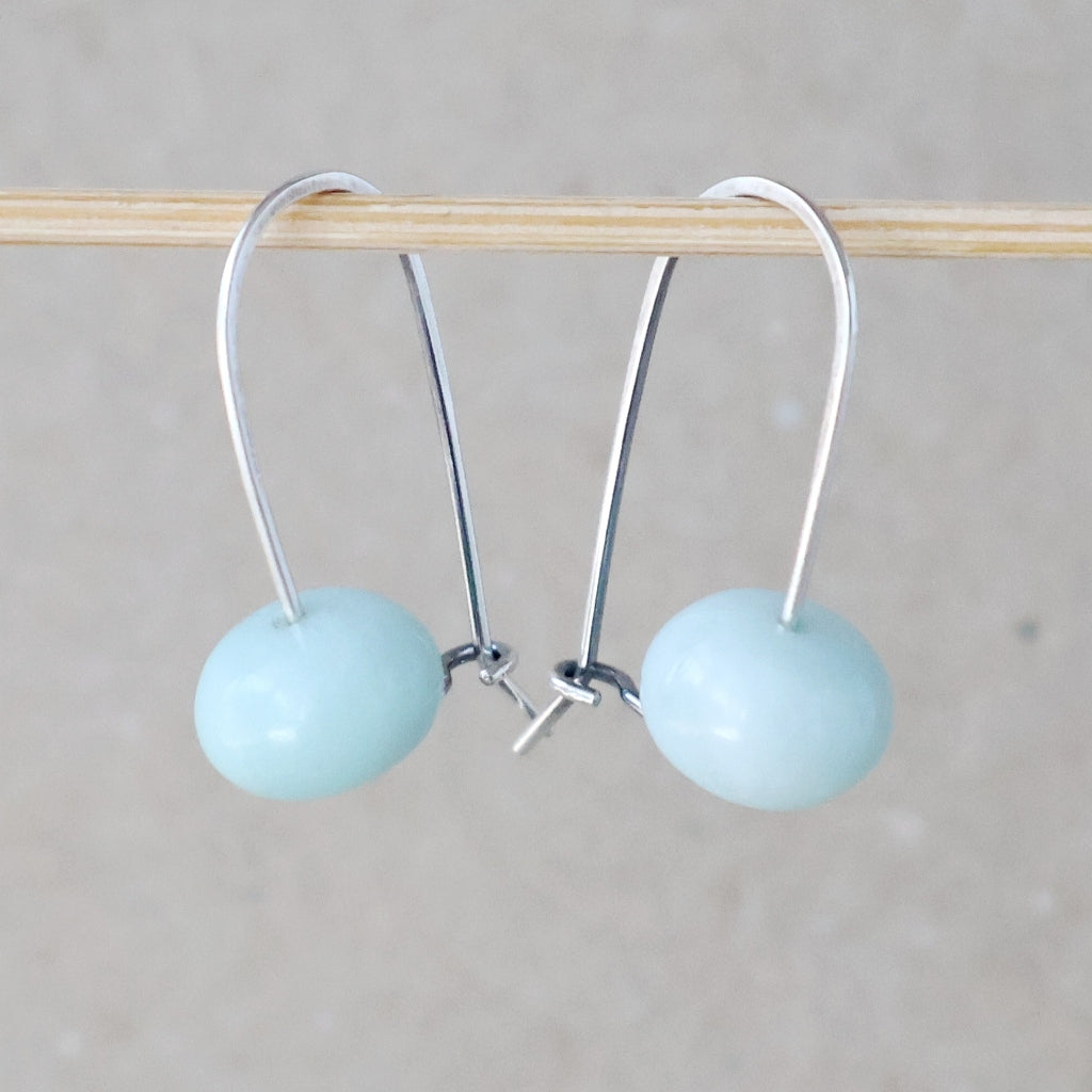 Amazonite Earrings - Handcrafted with Australian Made Sterling Silver