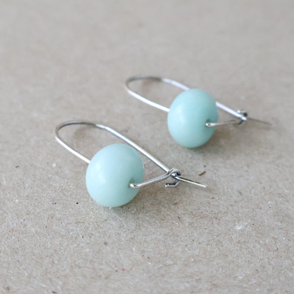 Amazonite Earrings - Handcrafted with Australian Made Sterling Silver
