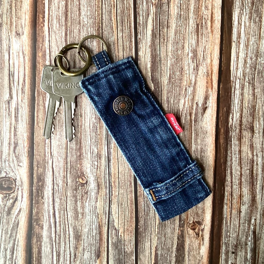 Upcycled Denim Key Ring Fob - Levi's