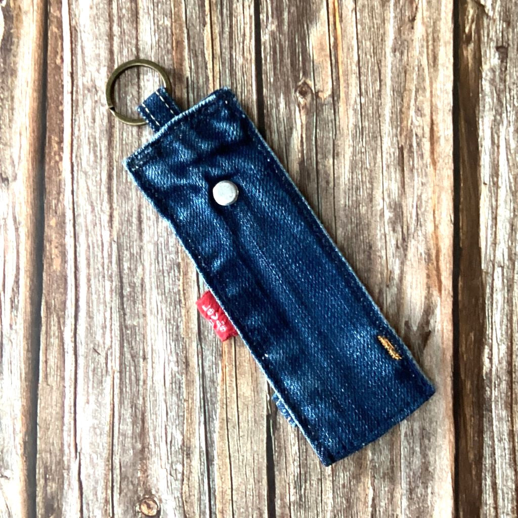 Upcycled Denim Key Ring Fob - Levi's