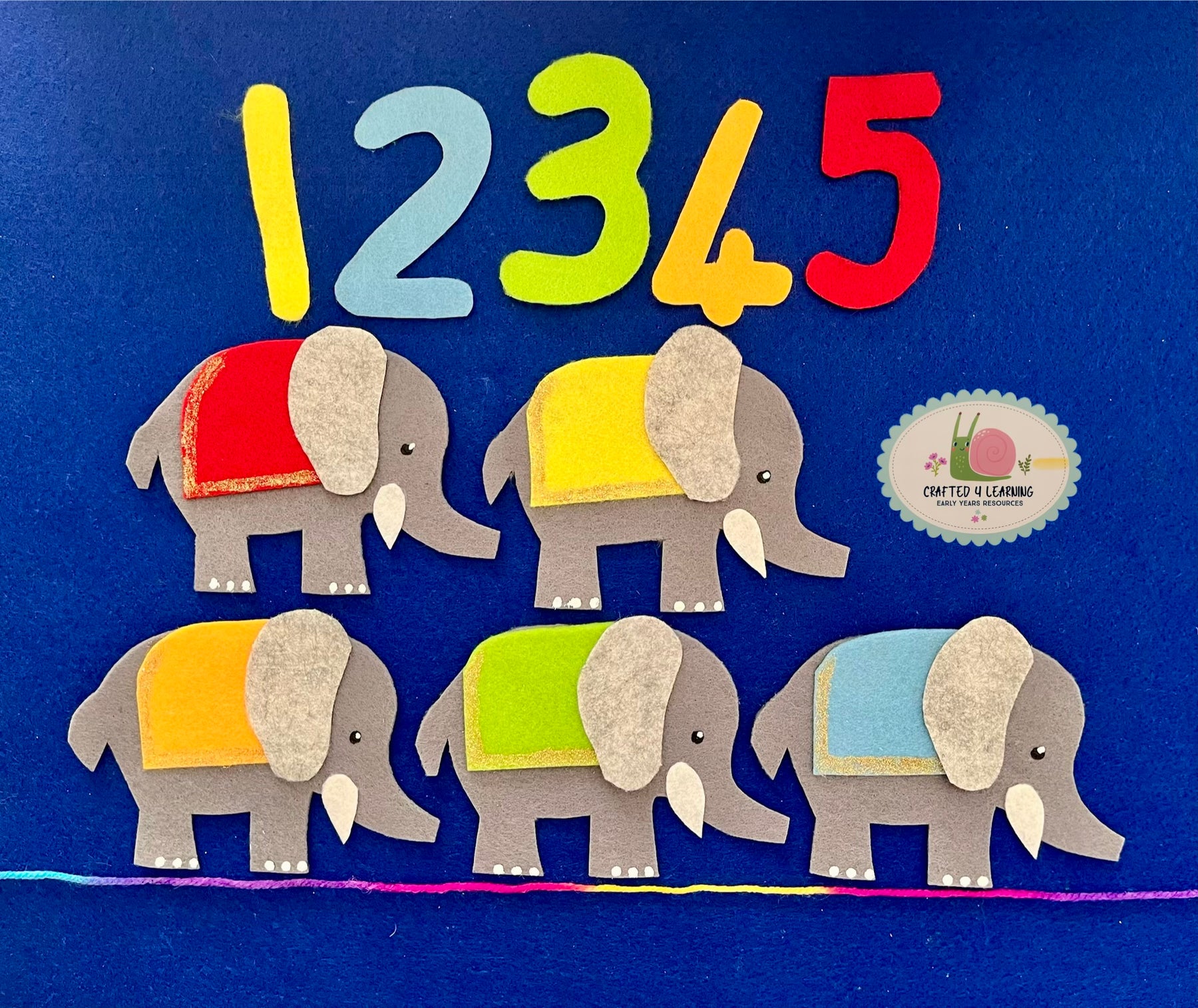 One Grey Elephant Felt Board Set