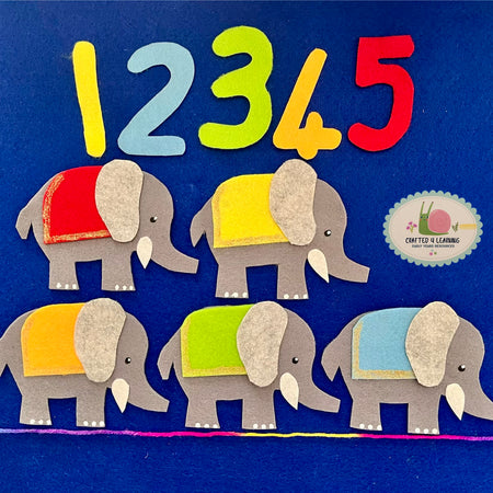 One Grey Elephant Felt Board Set