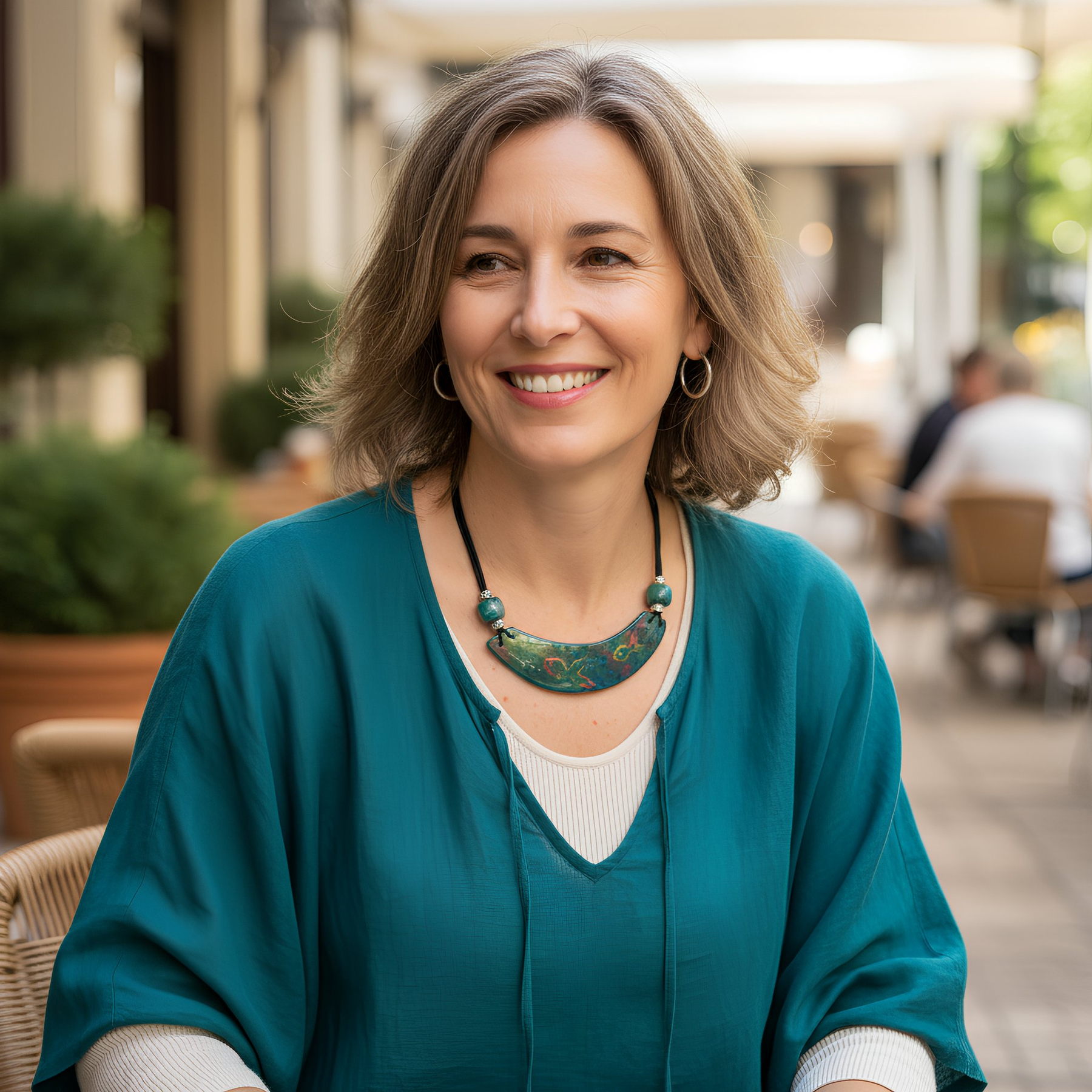 Something Fishy Polymer Clay Collar Necklace