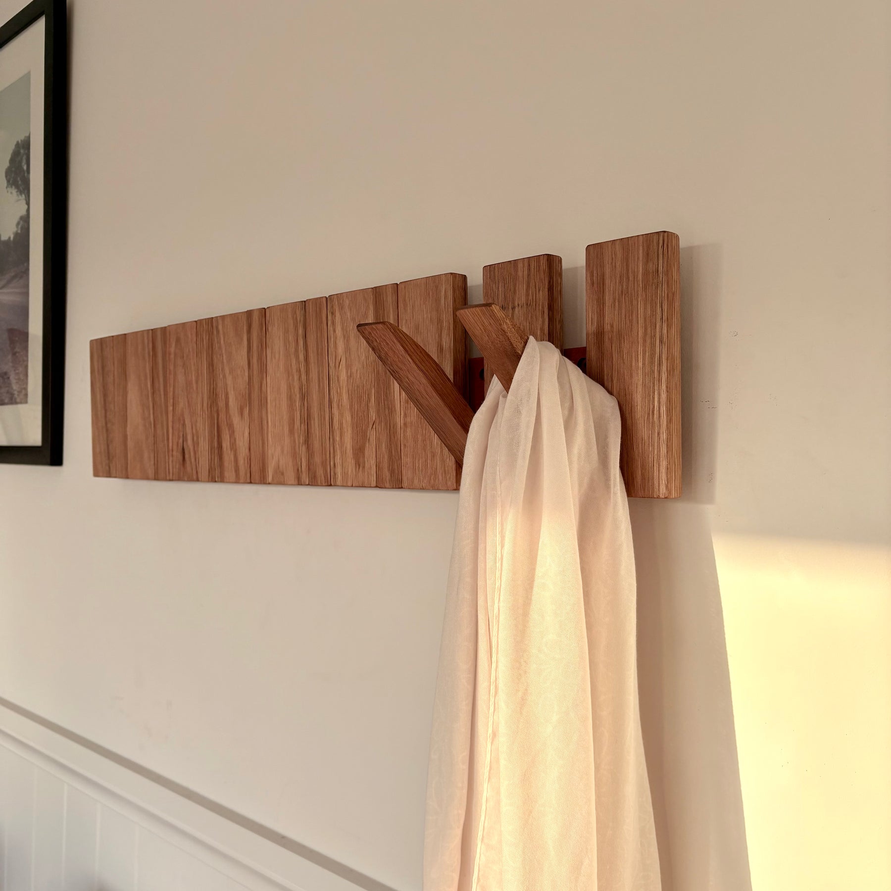 Silver top ash Horizon line coatrack
