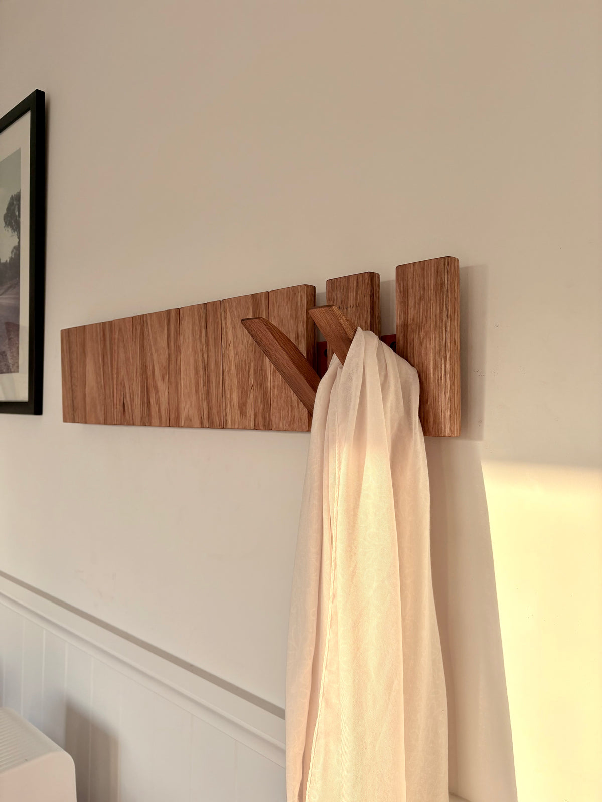 Silver top ash Horizon line coatrack